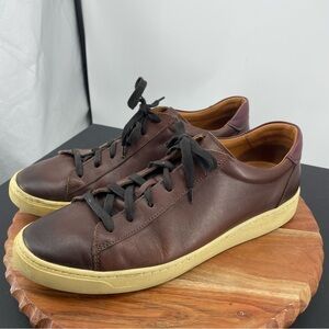 Bruno Magli Diaz Casual Sneakers brown leather lace Sz 13